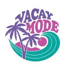 Vacay Mode Retro Beach Design