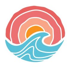 Ocean Wave Sun Circle