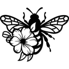 Floral Honey Bee
