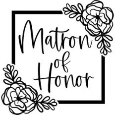Matron of Honor Floral Square