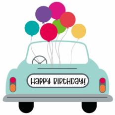 Happy Birthday Celebration Car