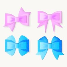 Hair Bow Bundle, Felt/card gift Bow Templates