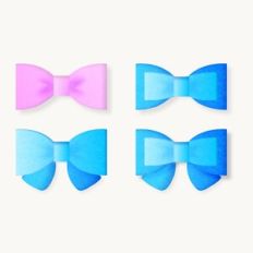 Hair Bow Bundle, Felt/card gift Bow Templates