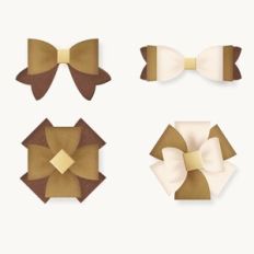 Hair Bow Bundle, Felt/card gift Bow Templates