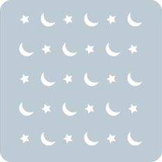 Stars and Moon Background Stencil