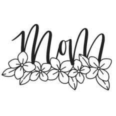 Mom Hydrangea Floral Border