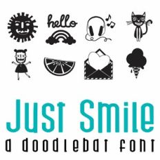 Just Smile Doodlebat Font
