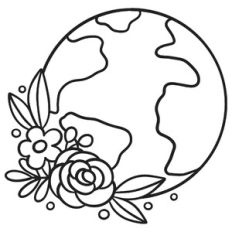 Earth with Flowers