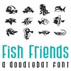 Fish Friends Doodlebat Font