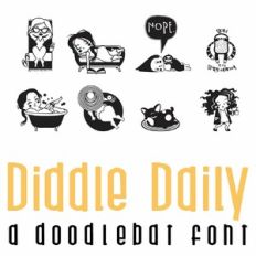 Diddley Daily Doodlebat Font