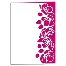 Blossoming Cherry Lace Edged Card