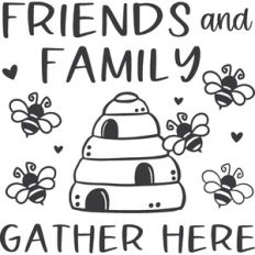 Friends and Family Gather Here