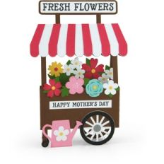 5 x 7 Box Card Mother's Day Flower Cart