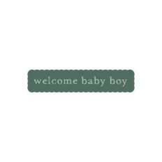 Welcome Baby Boy