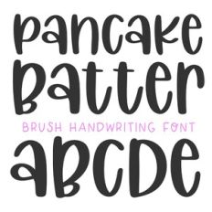 BFC Pancake Batter Cute Handwriting Brush Font