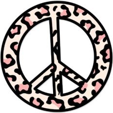 Leopard Print Peace Sign