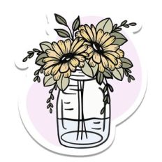 Flower Sticker
