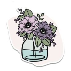 Flower Sticker