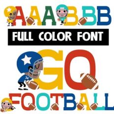 Go Football Color Font