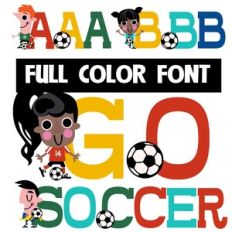 Go Soccer Color  Font