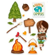 Happy Campers stickers