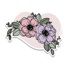 Floral Sticker