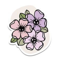 Flower Sticker