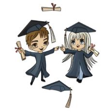 Graduation Cartoon Kids Print n Cut