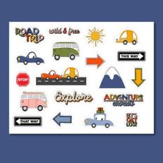 Vacation Sticker Sheet