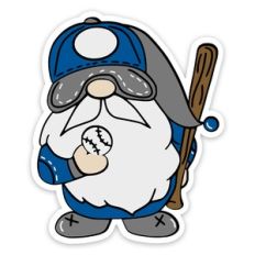 Baseball Gnome Sticker
