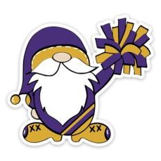Cheerleader Gnome Sticker