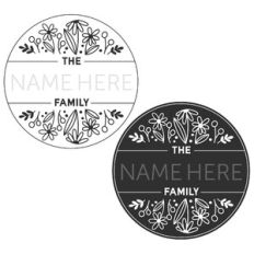 Spring Wildflowers Family Name Frame