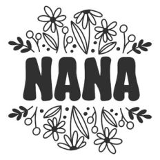 Spring Wildflowers Retro Nana