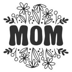 Spring Wildflowers Retro Mom