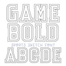 BFC Game Bold Sports Sketch Font