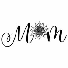 Mom Sunflower Word