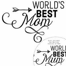 World's Best Mom Mum Quote