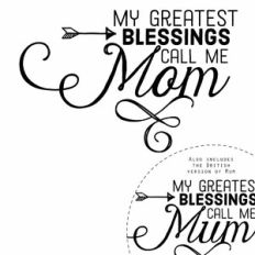 My Greatest Blessings Call Me Mom Quote