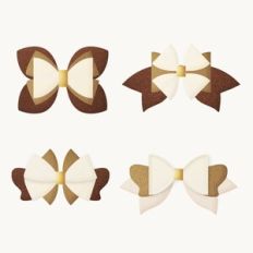 Hair Bow Bundle, Felt/card gift Bow Templates