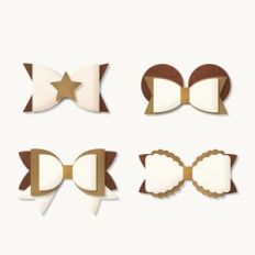 Hair Bow Bundle, Felt/card gift Bow Templates