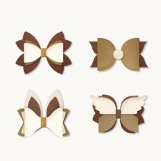 Hair Bow Bundle, Felt/card gift Bow Templates
