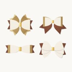 Hair Bow Bundle, Felt/card gift Bow Templates