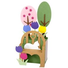 Park Bench Kitty Card-in-Box