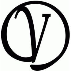 round flourish monogram - v