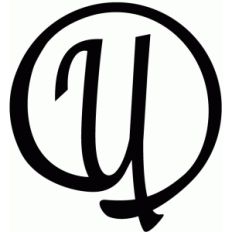 round flourish monogram - u