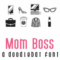 Mom Boss Doodlebat Font