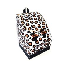 White Leopard Print 3D Backpack Favor Box