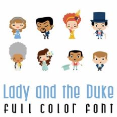 Lady and the Duke Full Color Font