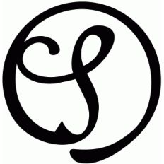 round flourish monogram - s