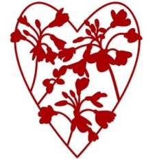 Cuckoo Flower Botanical Heart